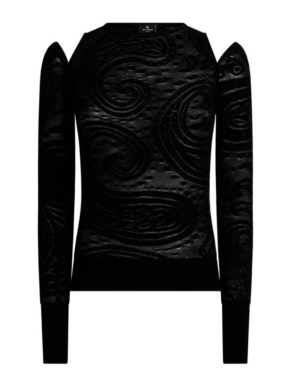 Etro Pull Col Rond - Noir