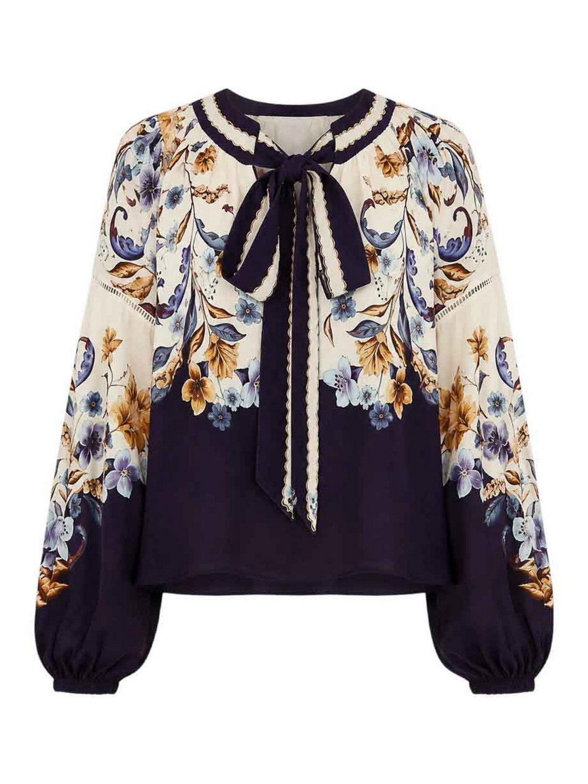 Farm Rio Printed Tunic In Blue