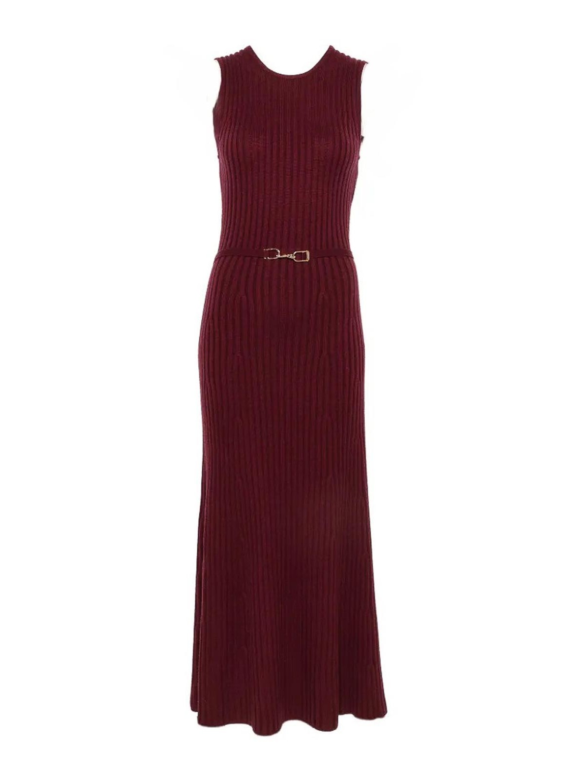 Gabriela Hearst Robe Au Genou - Rouge Brun