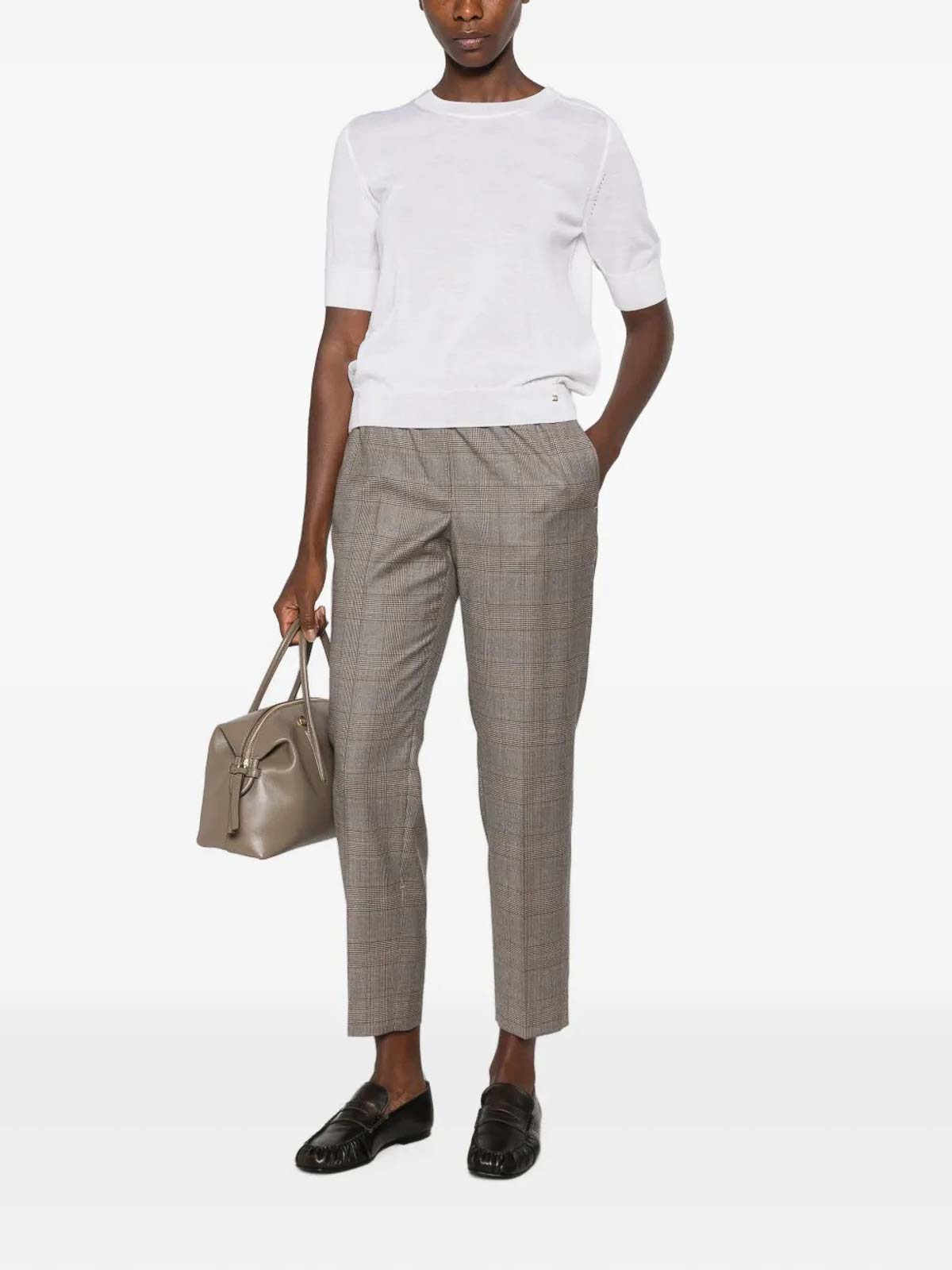 Herno Short Sleeve Sweater In White