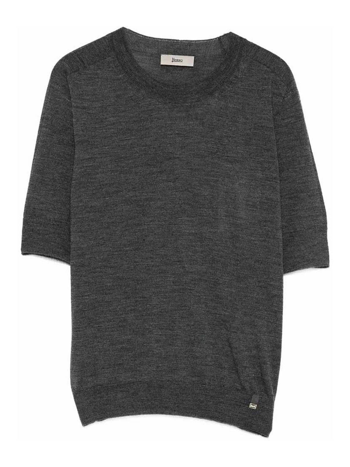 Herno Pull Col Rond - Gris