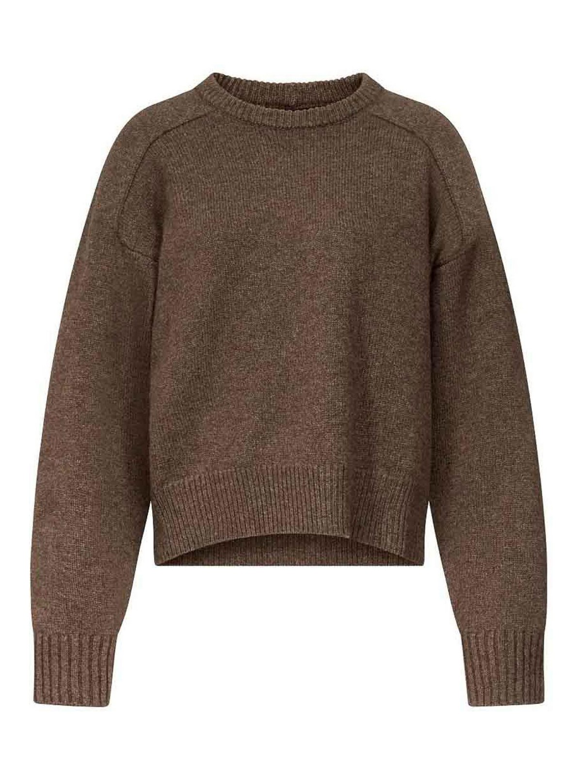 Loulou Studio Pull Col Rond - Marron