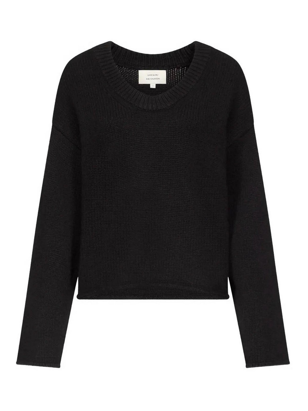 Loulou Studio Pull Col Rond - Noir