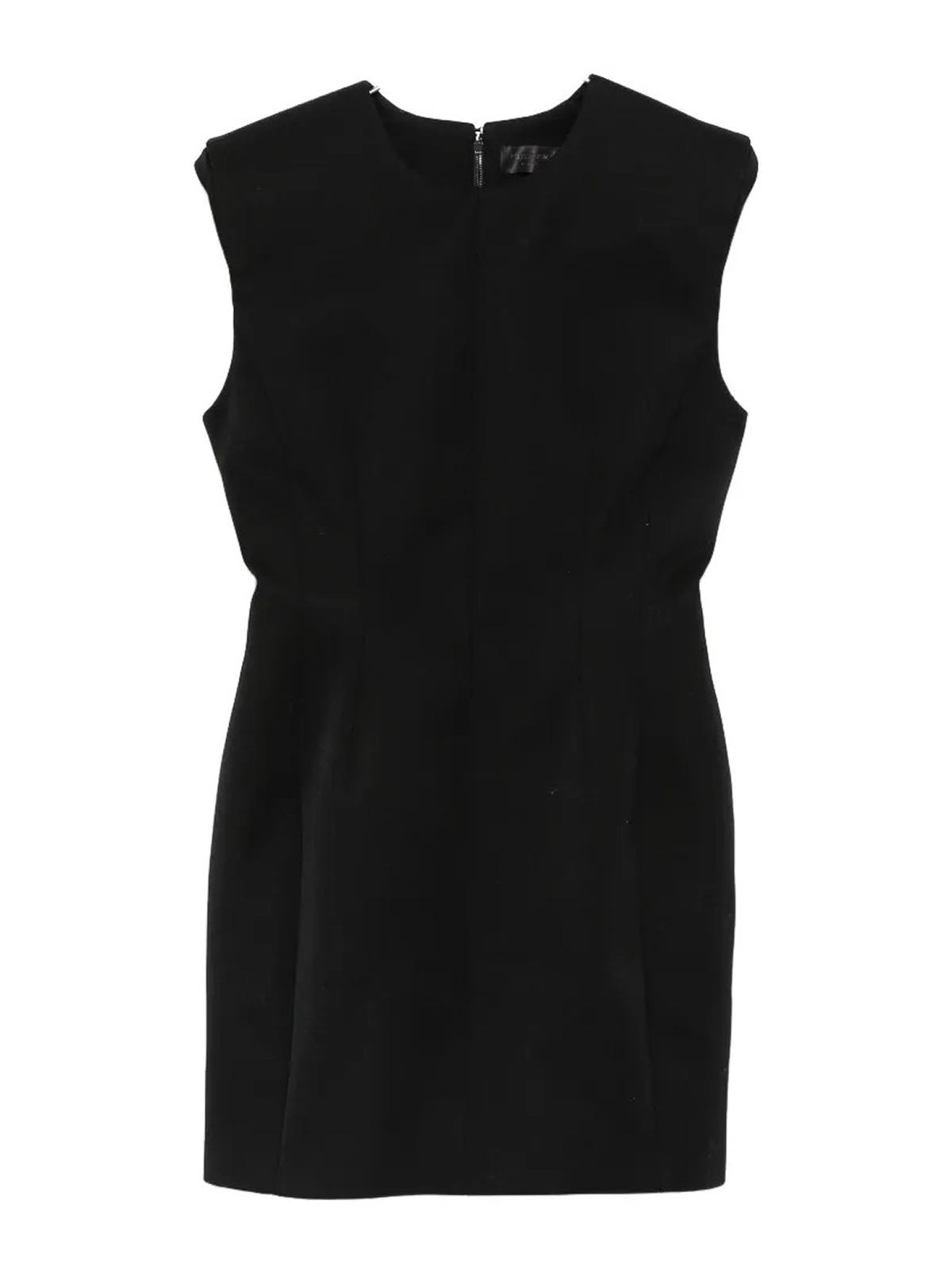 Mugler Robe Au Genou - Noir