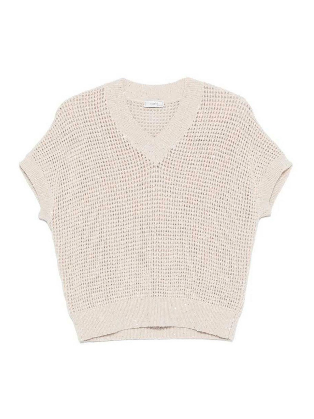 Peserico Pull Col Rond - Blanc