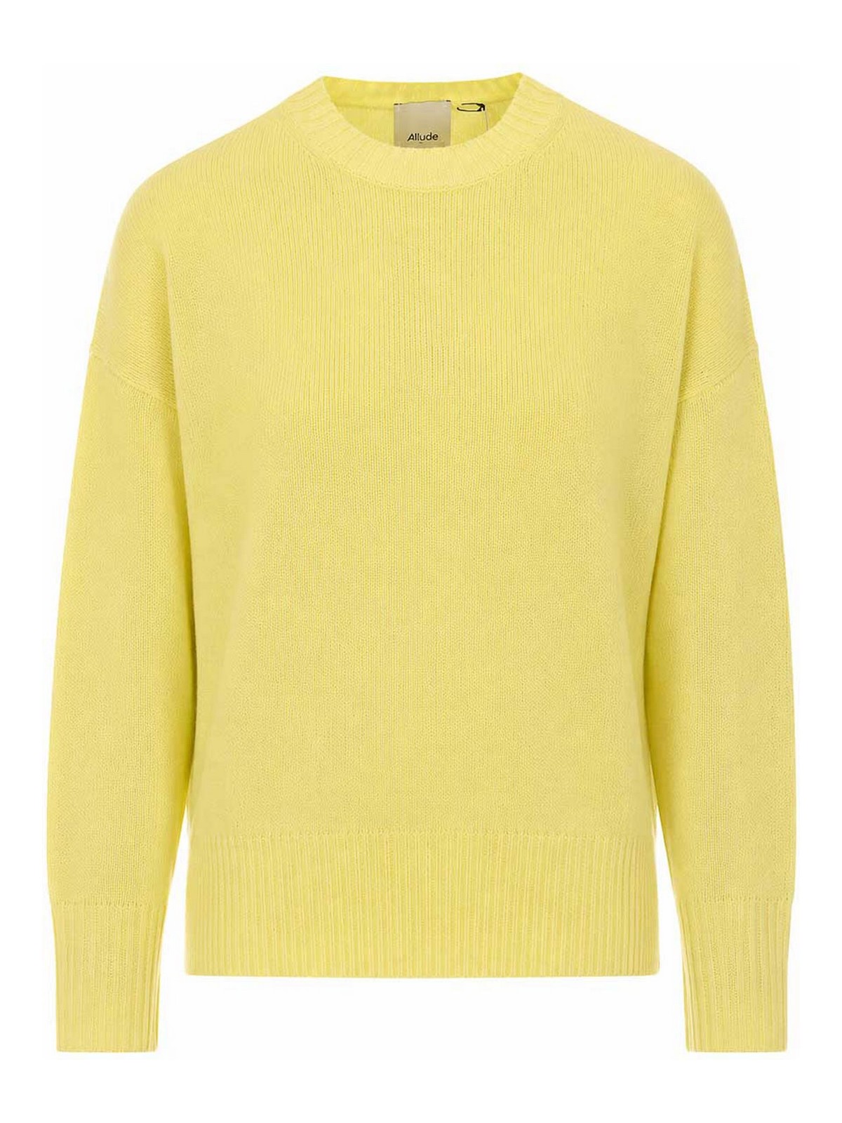 Allude Pull Col Rond - Jaune