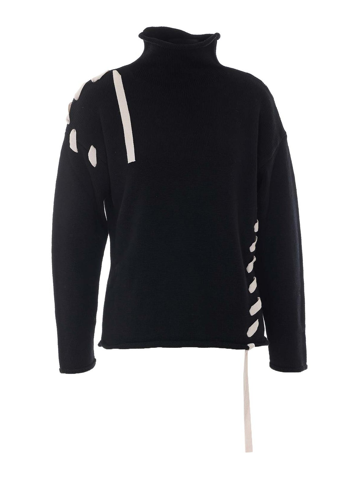 Alpha Studio Pull Col Rond - Noir