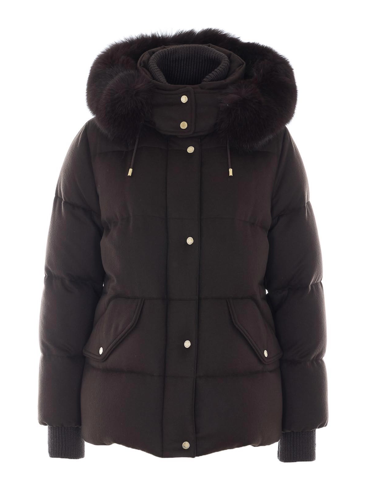 Moorer Blouson Rembourré - Marron