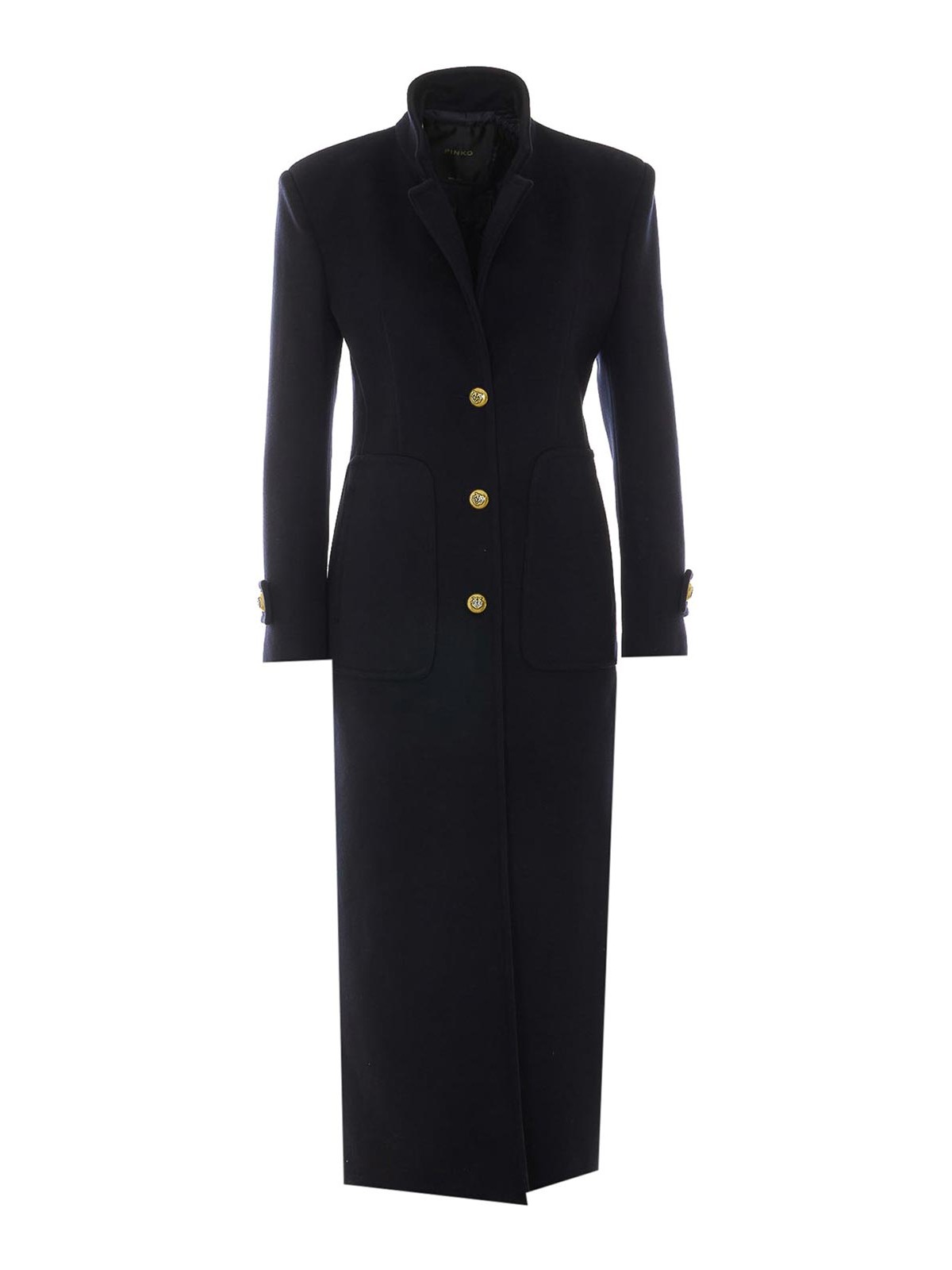 Pinko Manteau Au Genou - Bleu