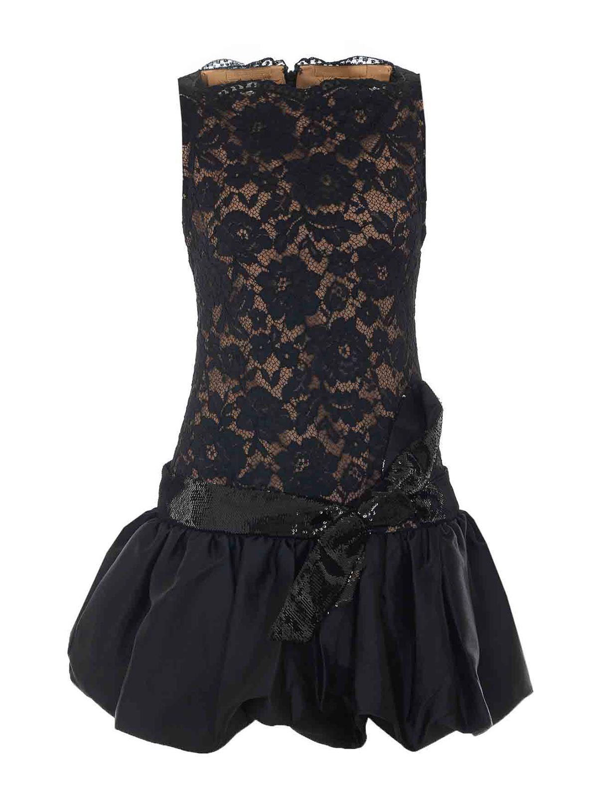 Self Portrait Robe Courte - Noir