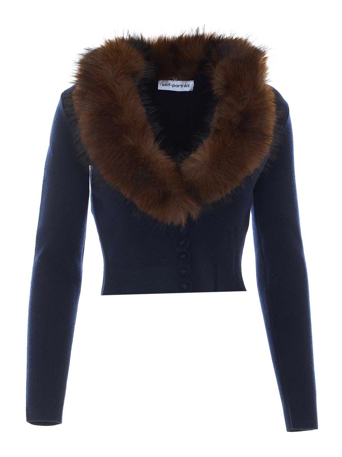 Self Portrait Cardigan - Bleu