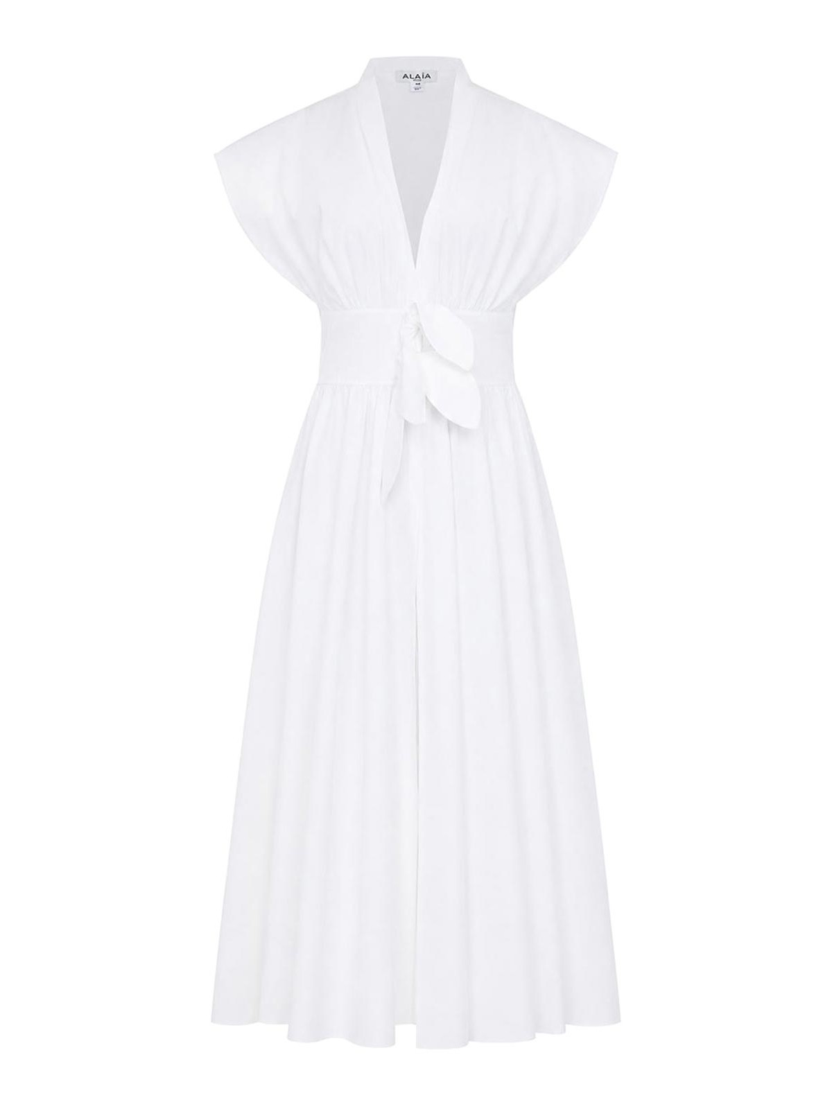 Alaïa Robe Au Genou - Blanc