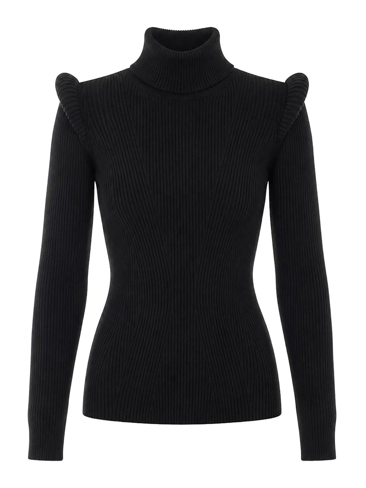 Elisabetta Franchi Pull Col Rond - Noir