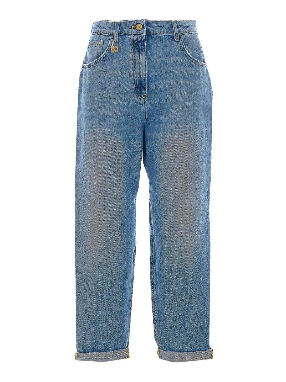 Elisabetta Franchi Jean Droit - Bleu