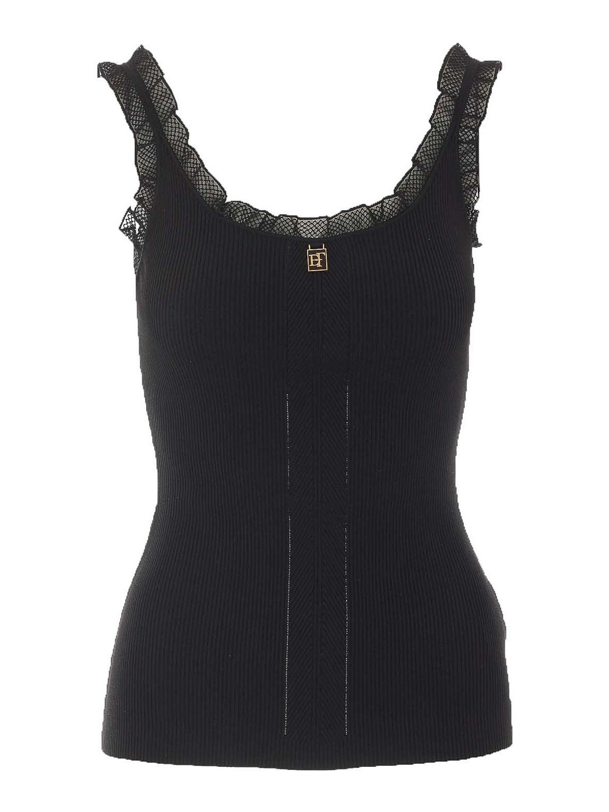 Elisabetta Franchi Top - Noir