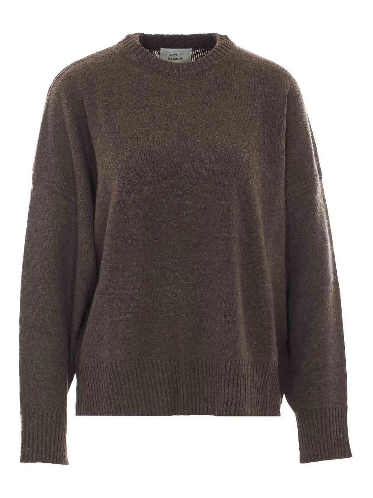 Loulou Studio Pull Col Rond - Marron