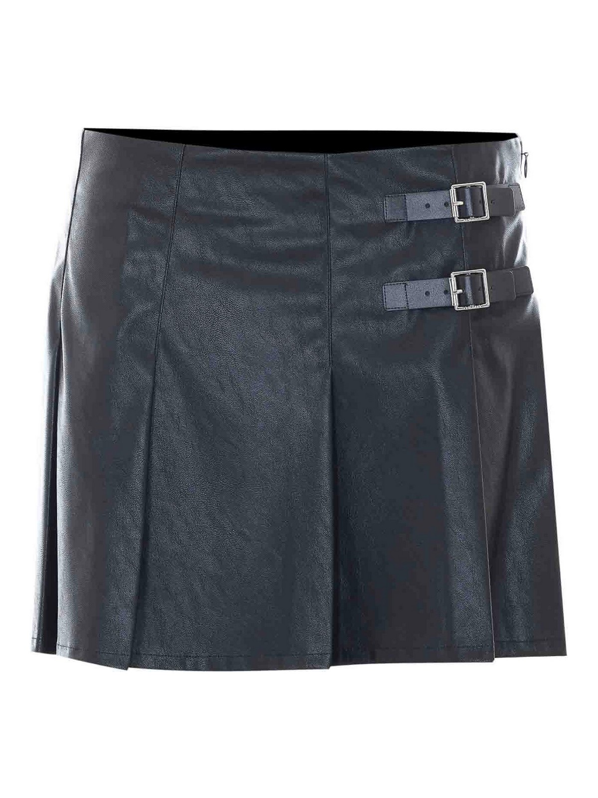 Pinko Jupe En Cuir - Noir