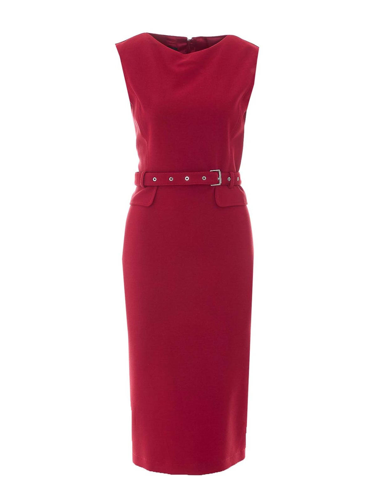 Pinko Robe Au Genou - Rouge