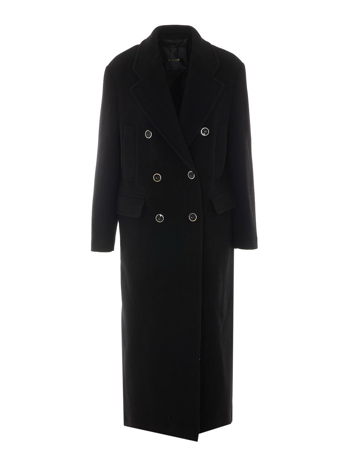Pinko Manteau Au Genou - Noir