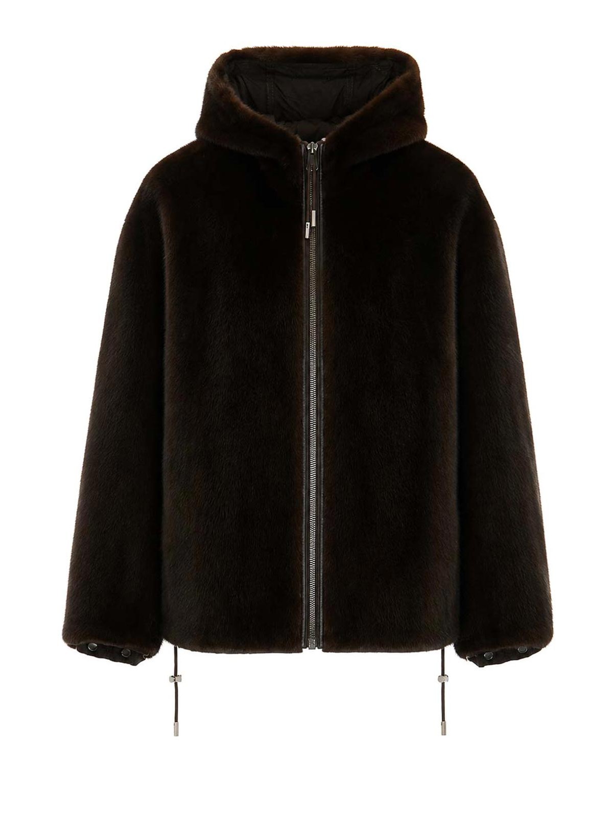 Yves Salomon Veste Casual - Marron