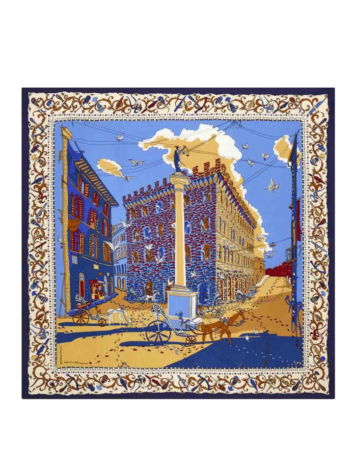 Salvatore Ferragamo Étole - Bleu