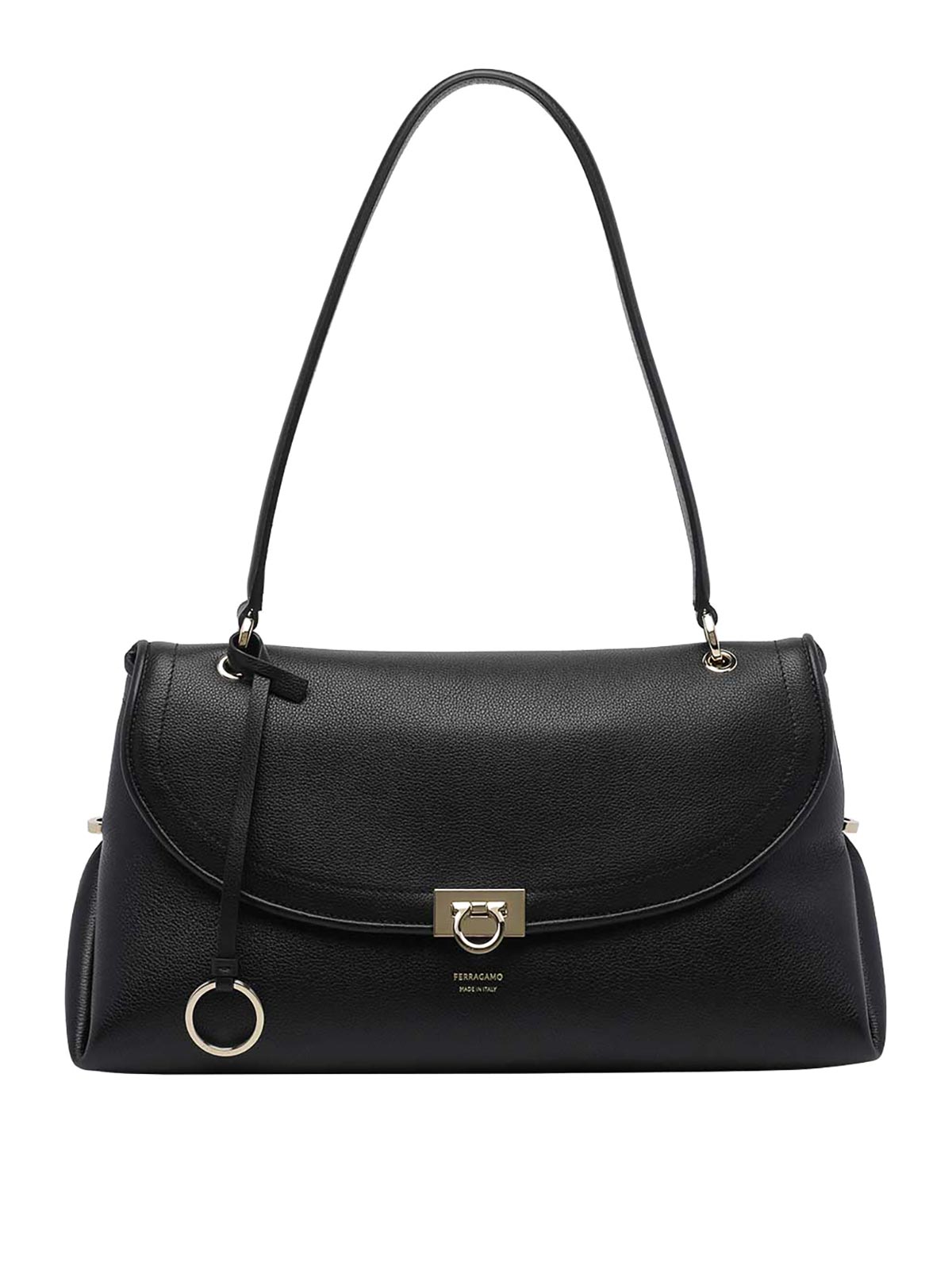 Salvatore Ferragamo Sac Porté Épaule - Noir