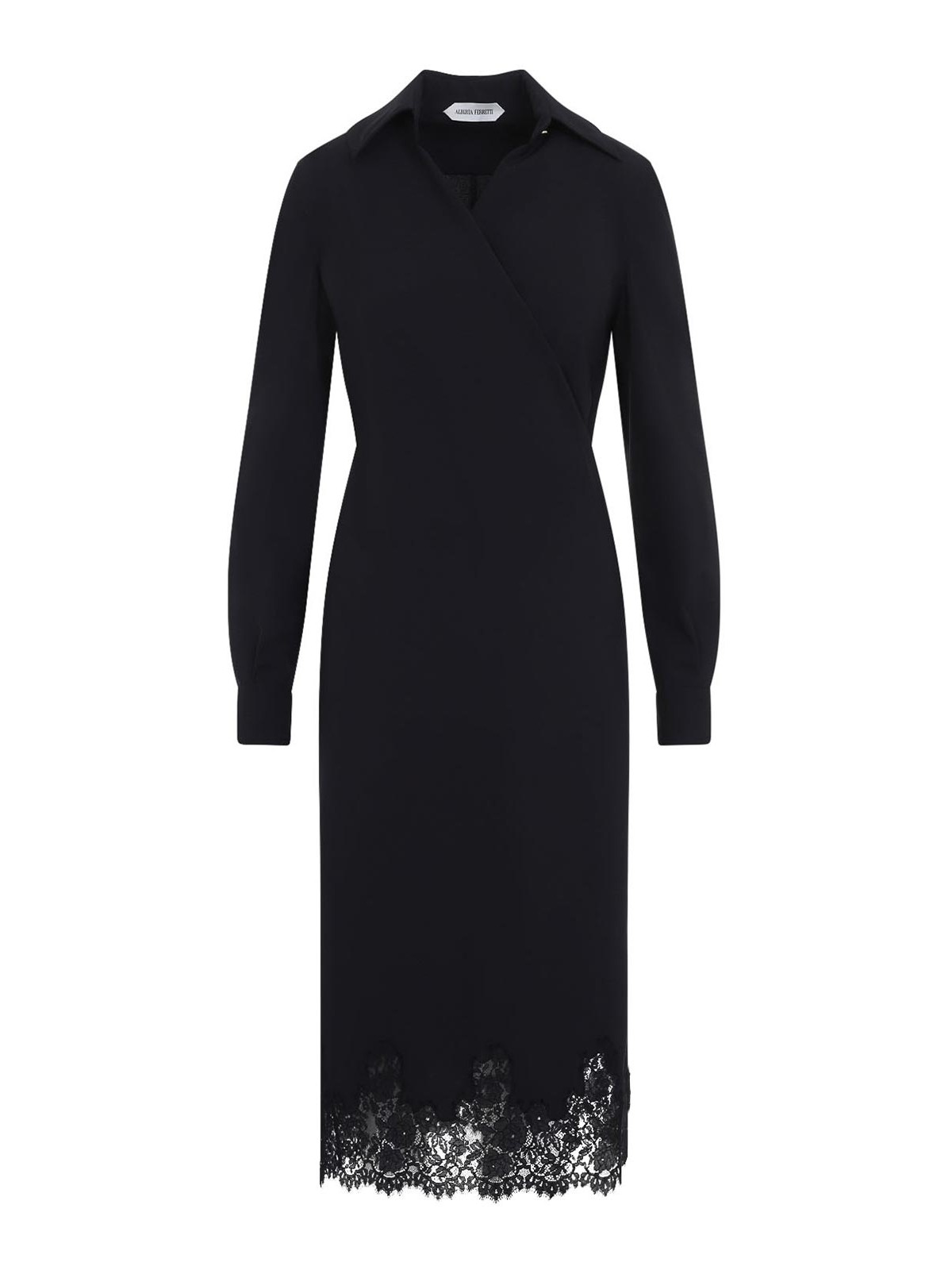 Alberta Ferretti Robe Au Genou - Noir