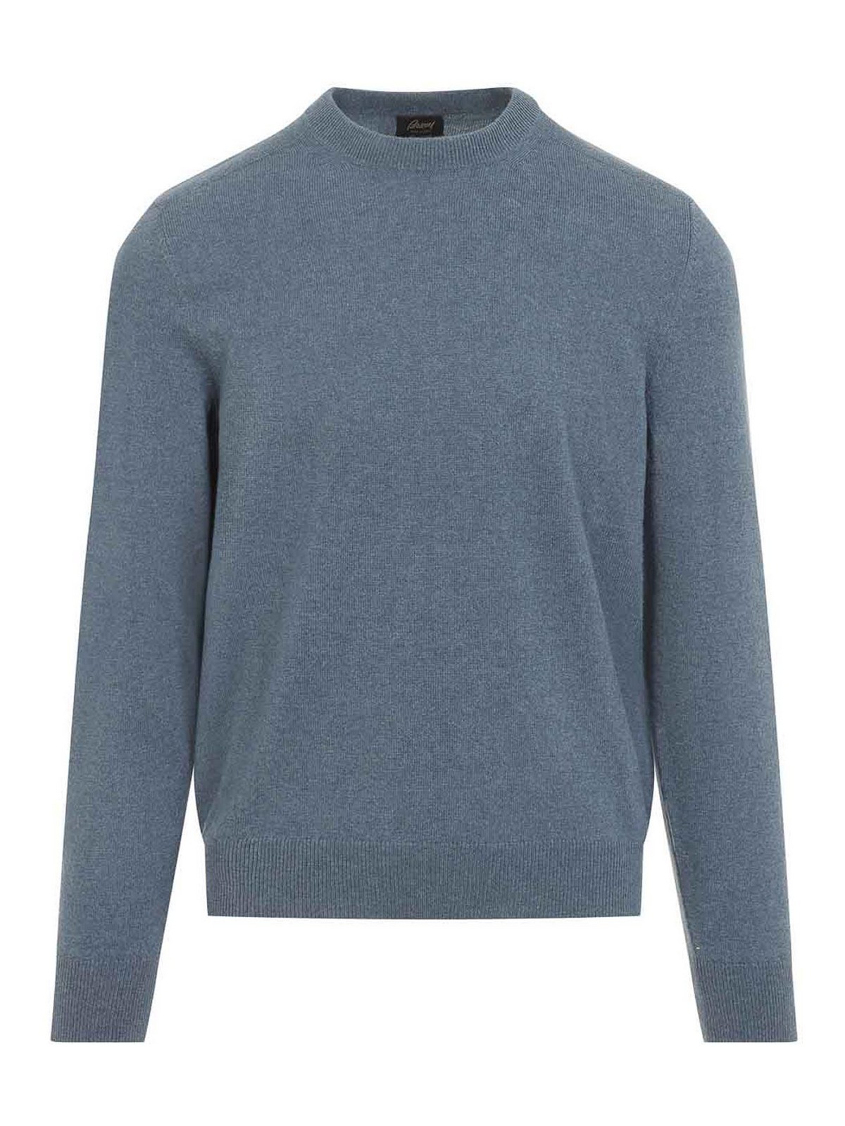 Brioni Pull Col Rond - Bleu