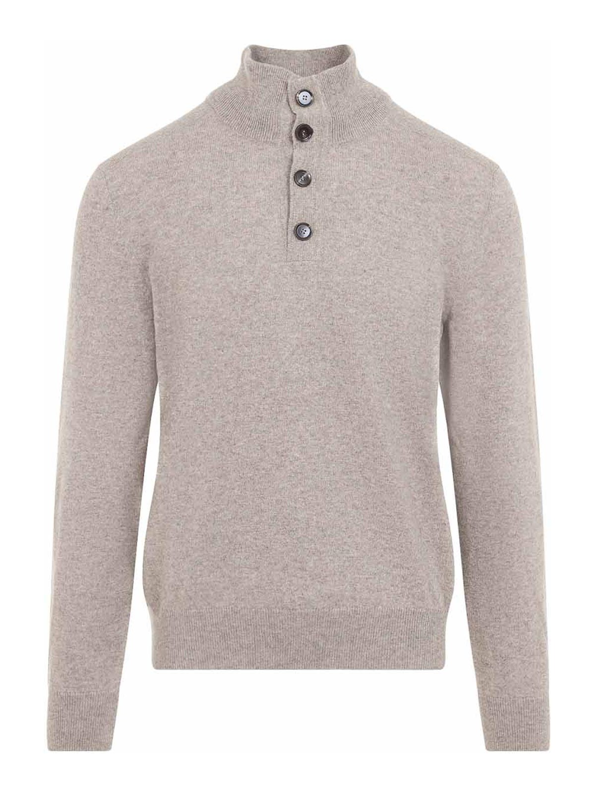 Brioni Pull Col Rond - Beige