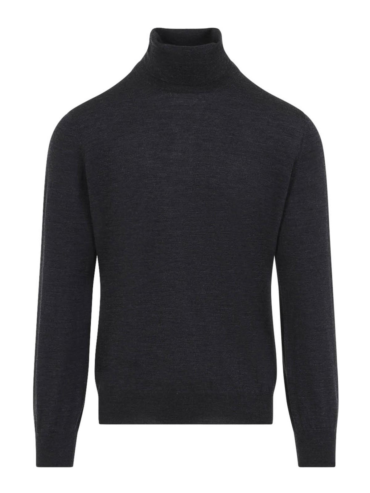 Brunello Cucinelli Pull Col Roulé - Gris