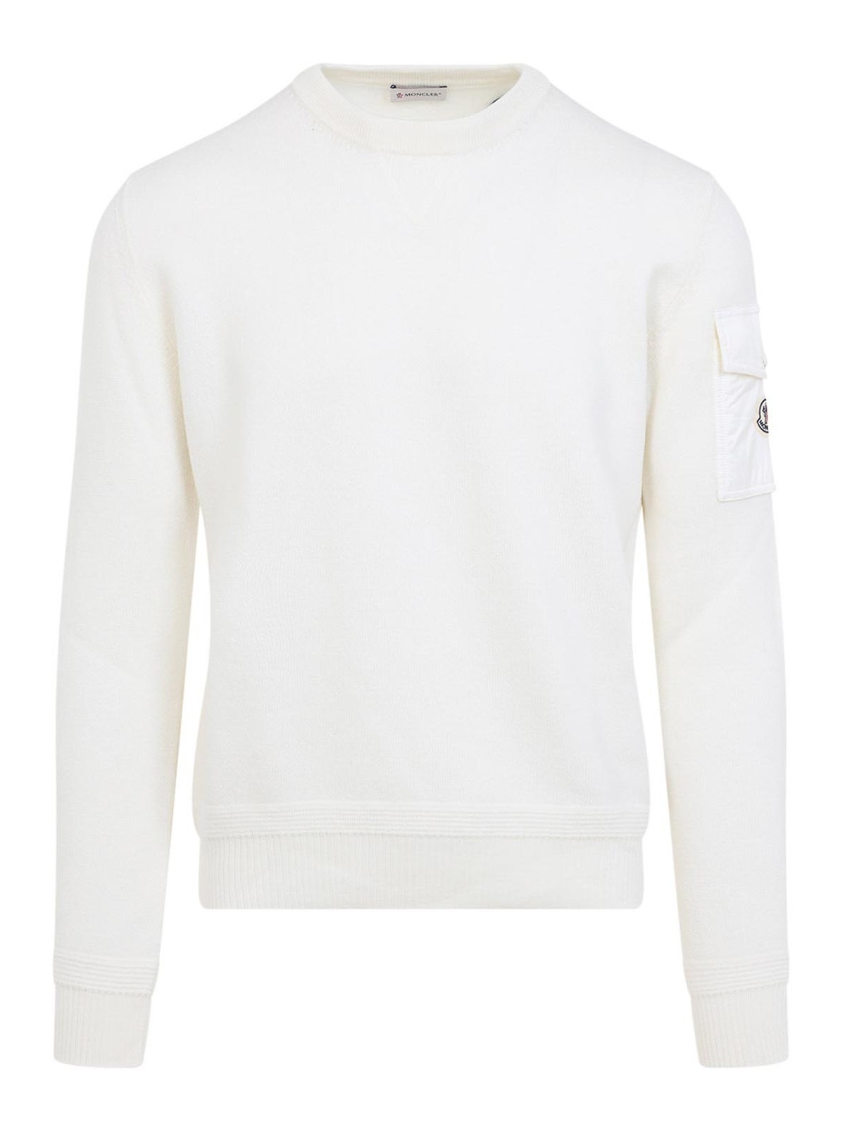 Moncler Pull Col Rond - Beige