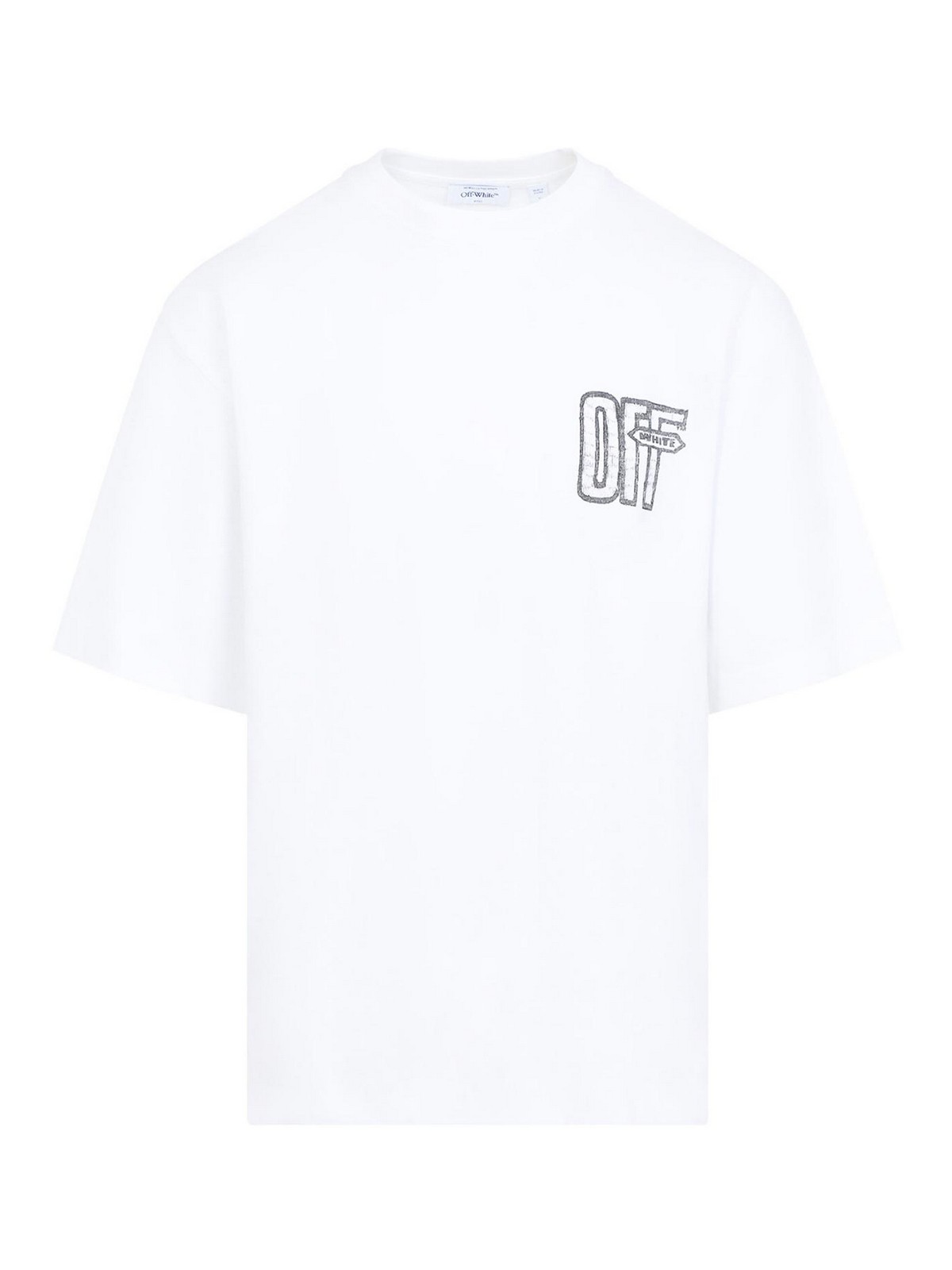 Off-White Pull Col Rond - Blanc