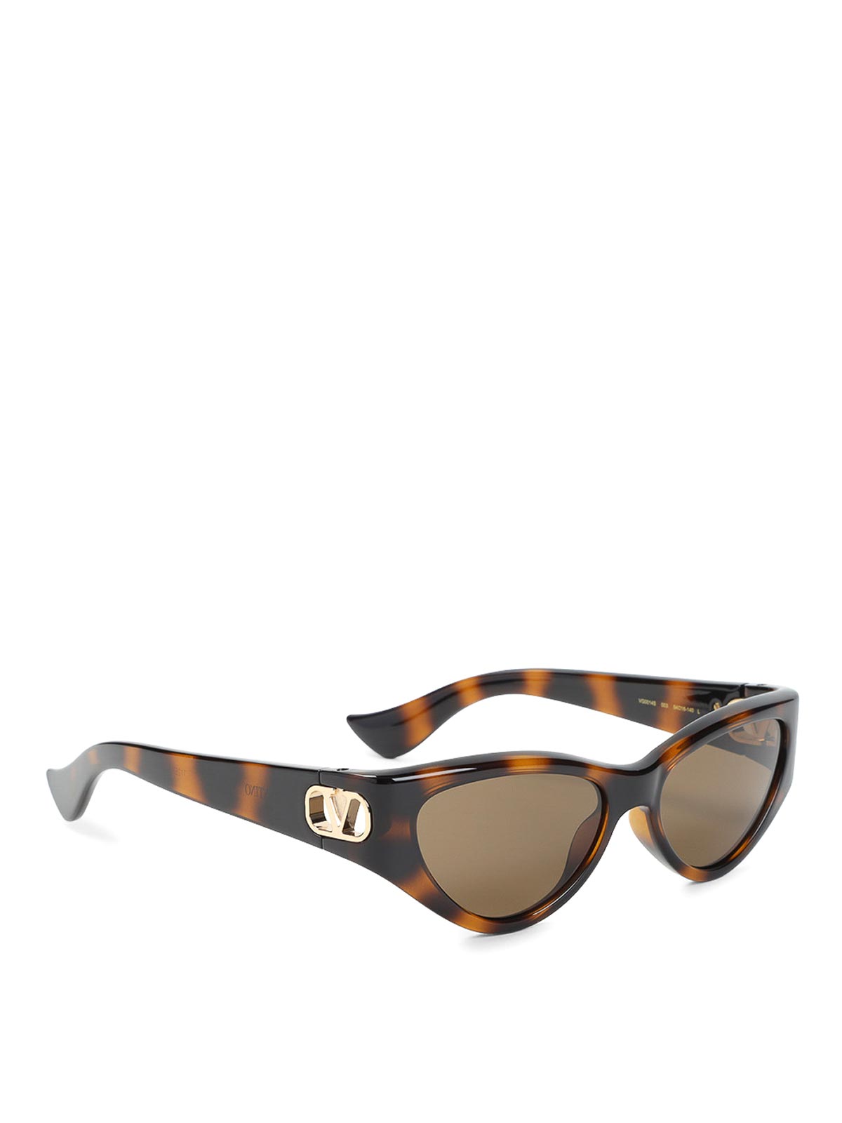 Valentino Lunettes De Soleil - Marron