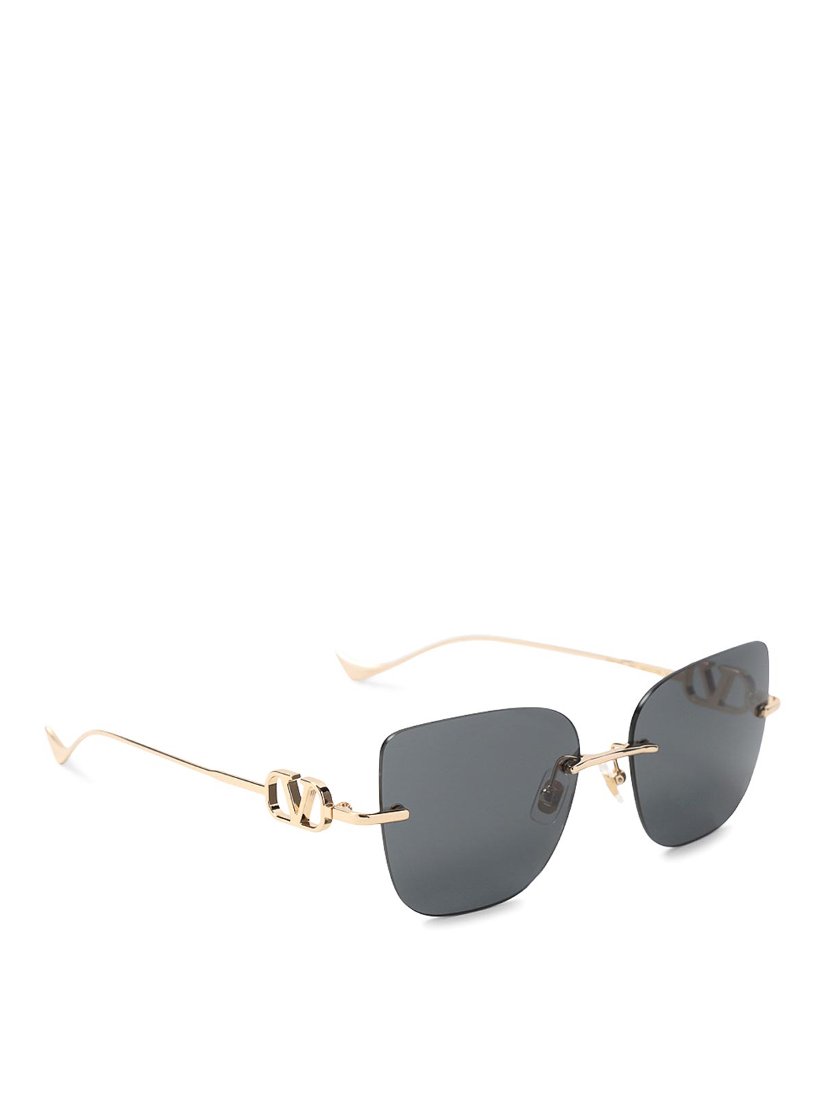 Valentino Lunettes De Soleil - Or