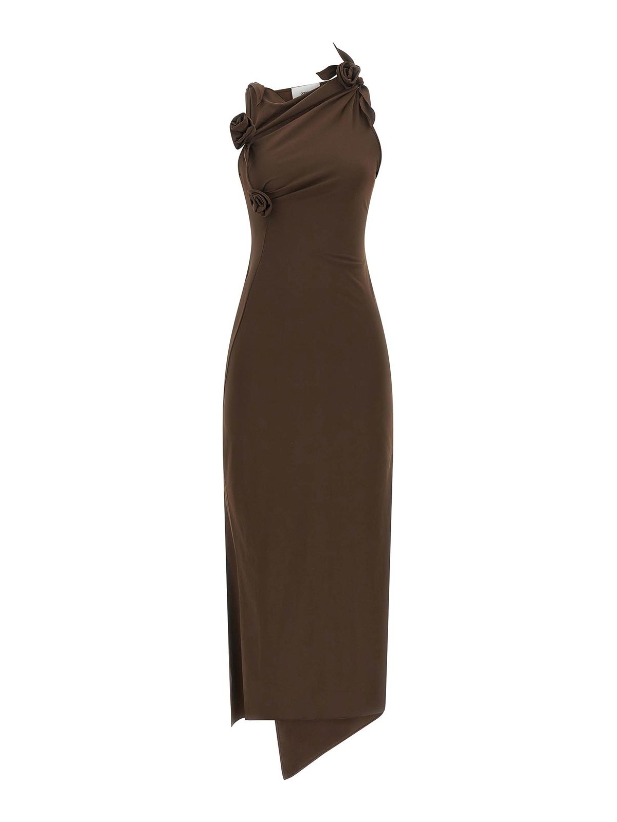 Coperni Vestido Midi - Marrón