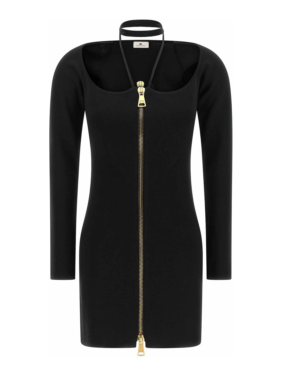 Elisabetta Franchi Robe Au Genou - Noir