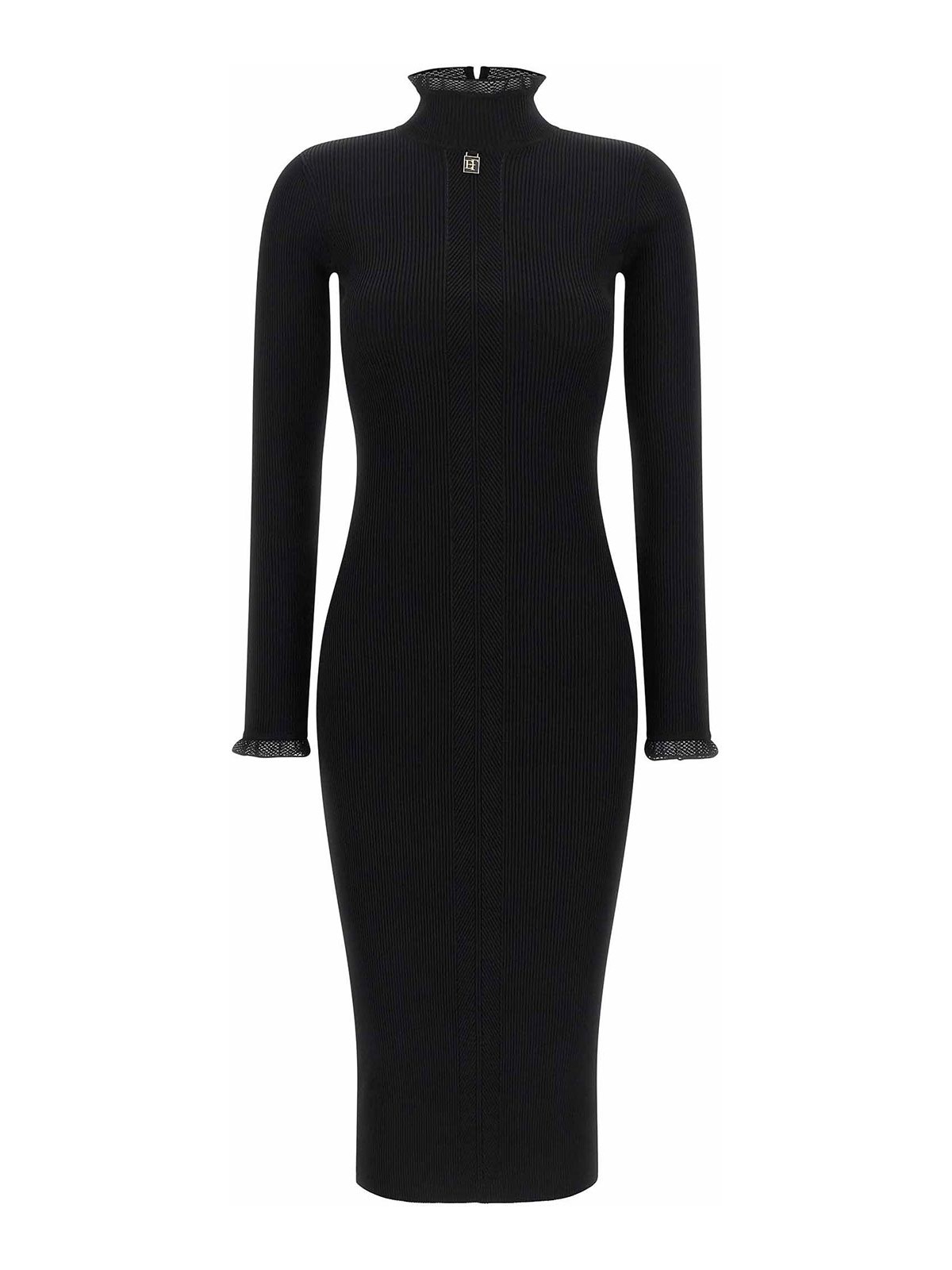 Elisabetta Franchi Robe Au Genou - Noir
