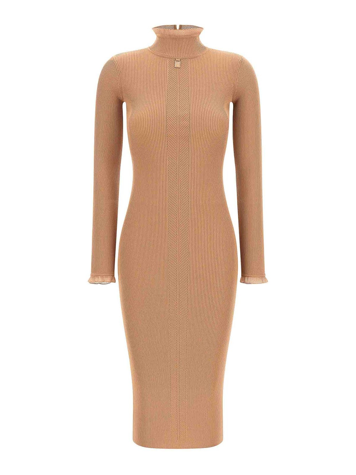 Elisabetta Franchi Robe Au Genou - Beige