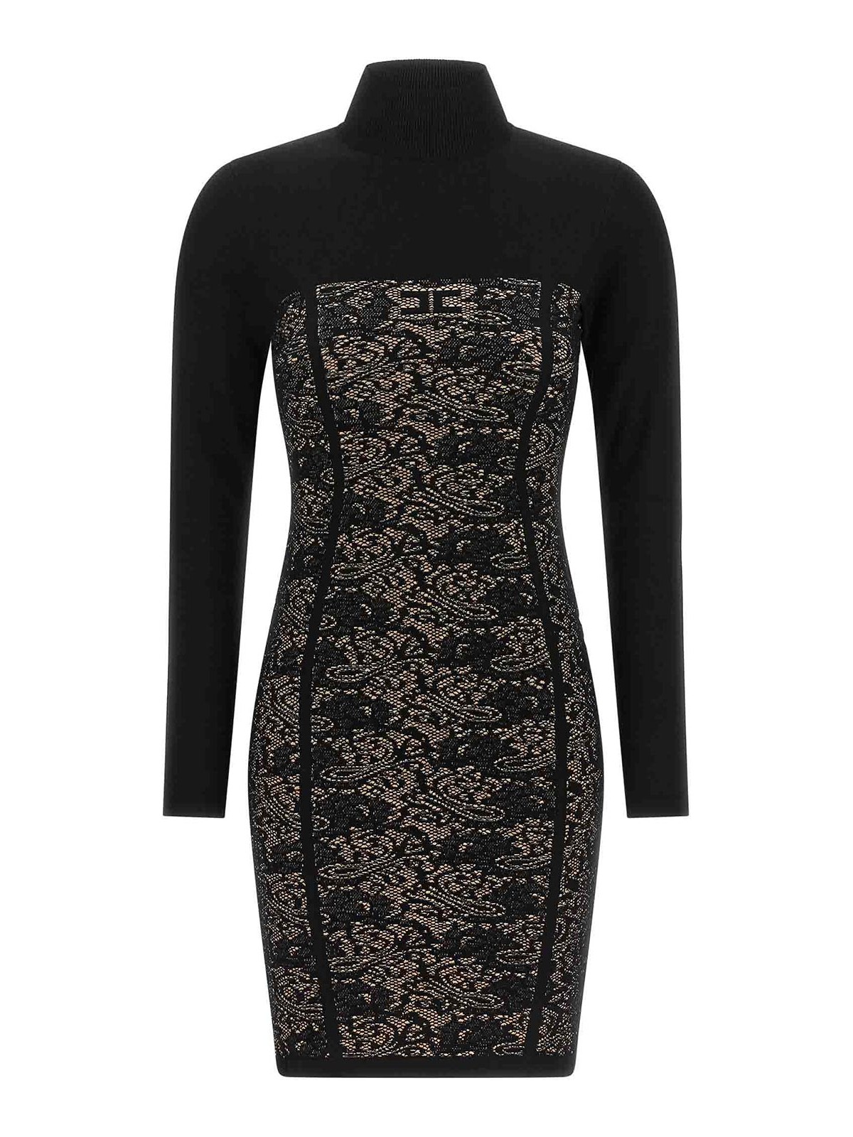 Elisabetta Franchi Robe Au Genou - Noir