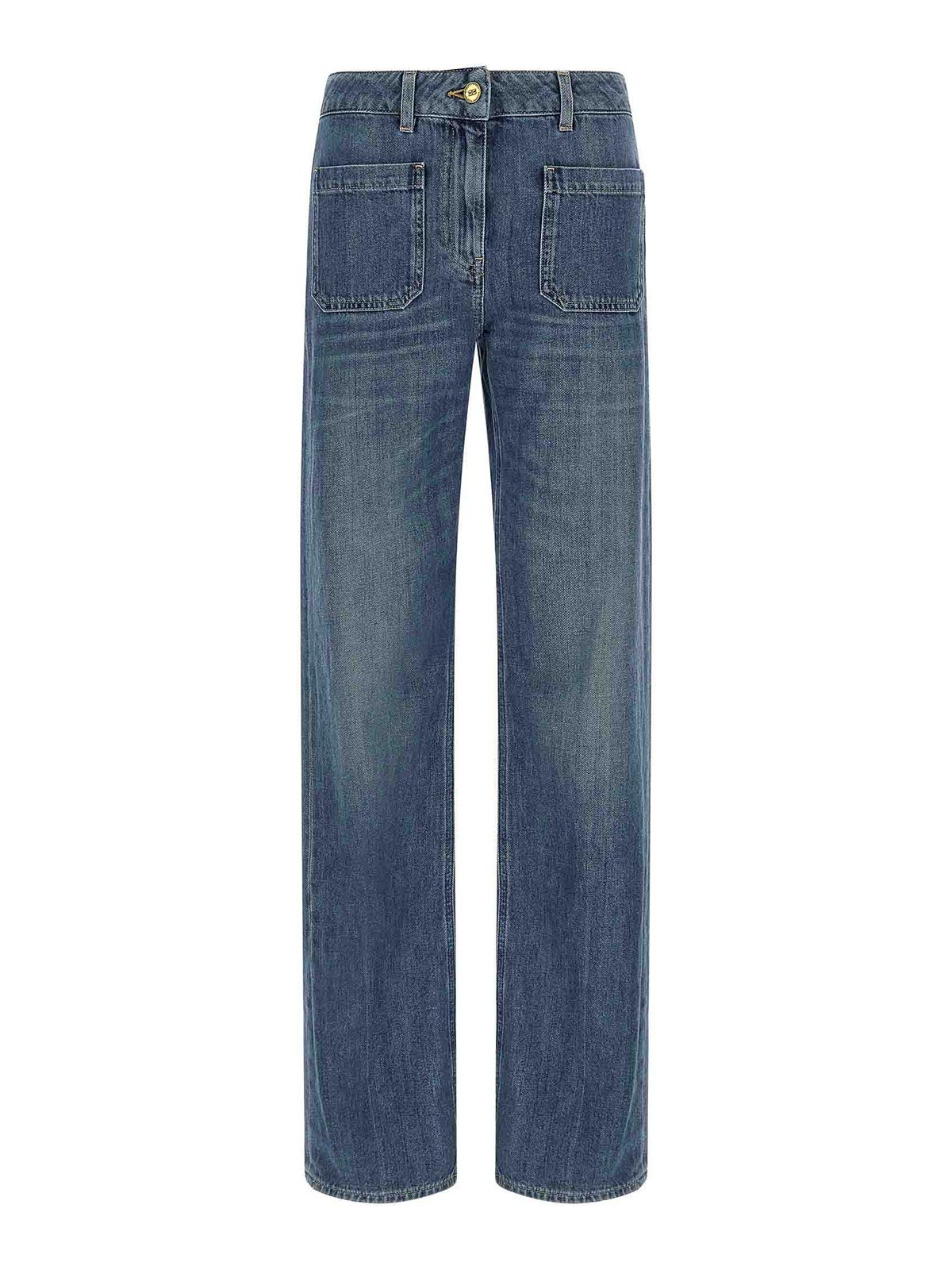 Elisabetta Franchi Vaqueros Rectos - Azul