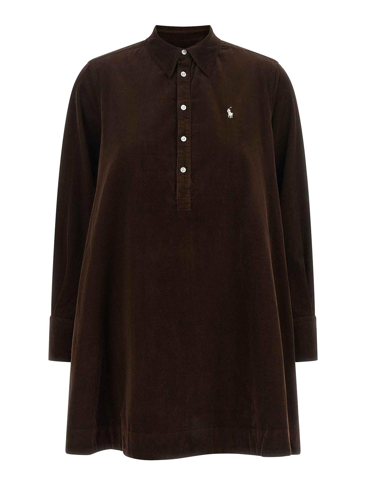 Polo Ralph Lauren Robe Au Genou - Marron