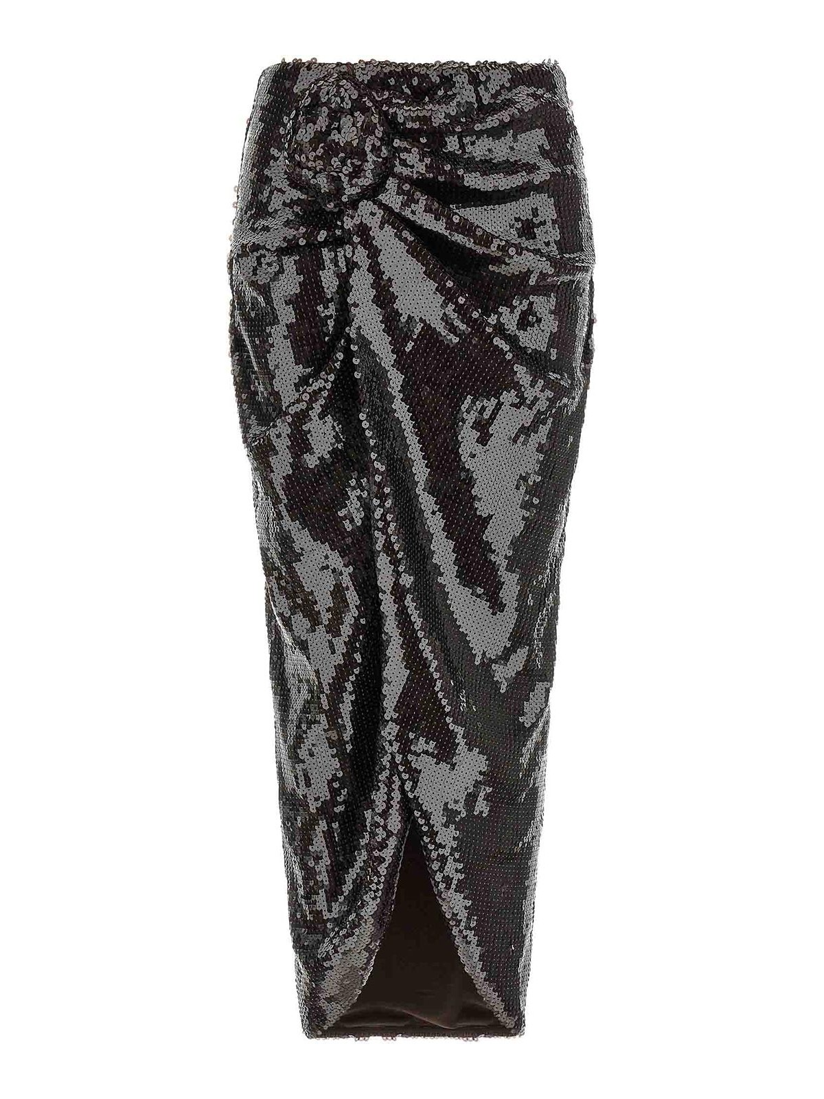 Rotate Birger Christensen Jupe Midi - Marron
