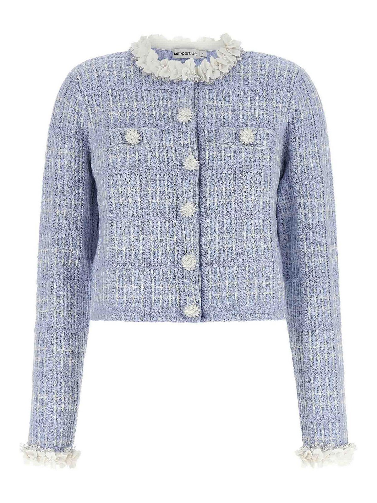 Self-portrait Chaqueta Casual - Azul