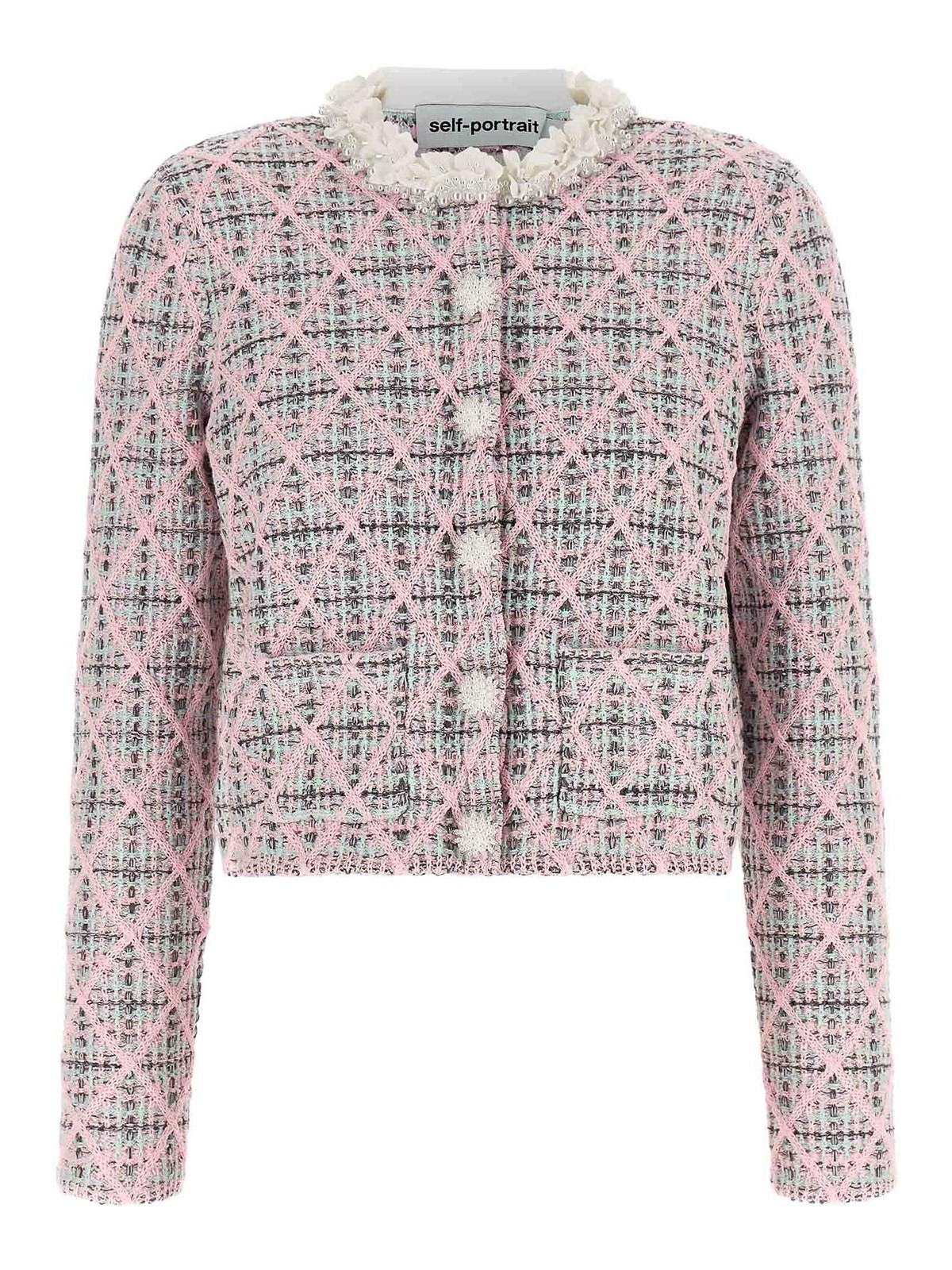 Self Portrait Cardigan - Rose