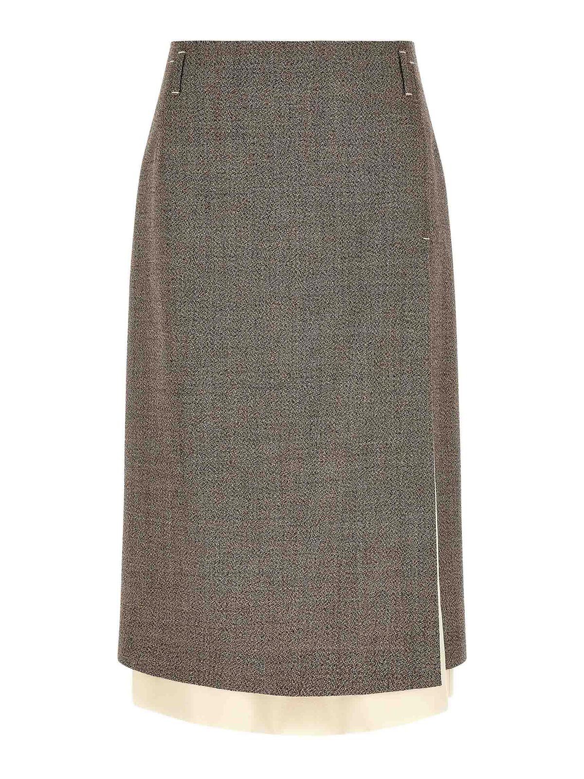 Tela Jupe Midi - Beige