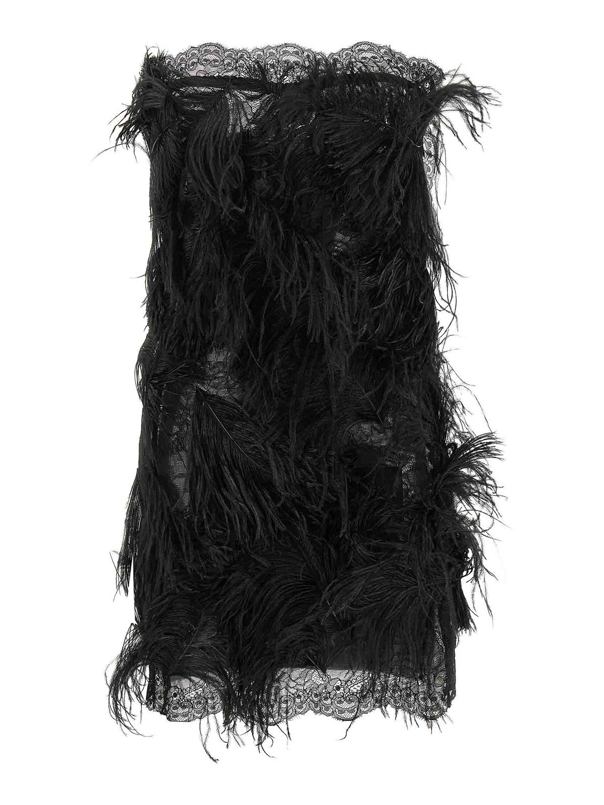 The Attico Robe Au Genou - Noir