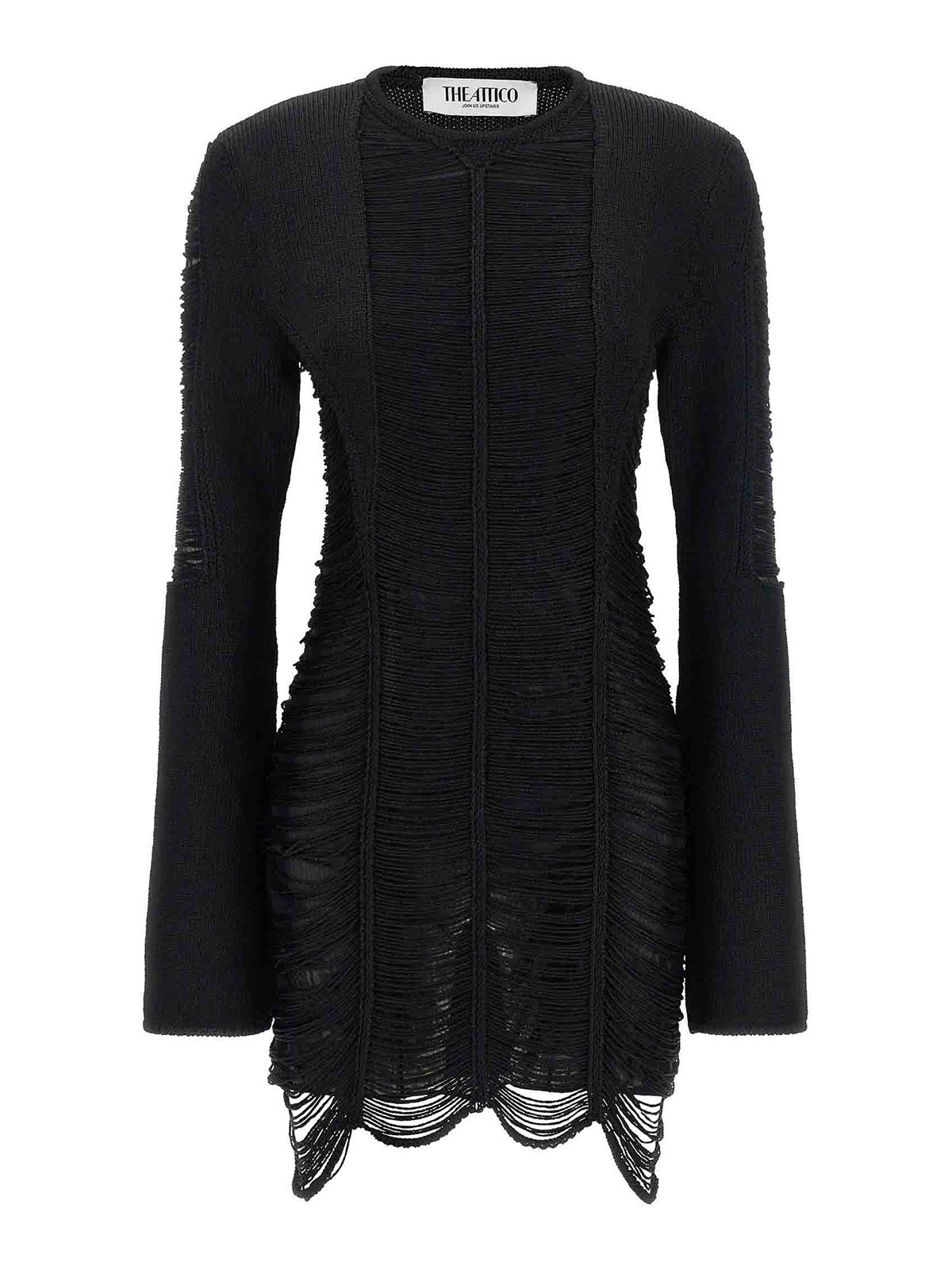 The Attico Robe Au Genou - Noir