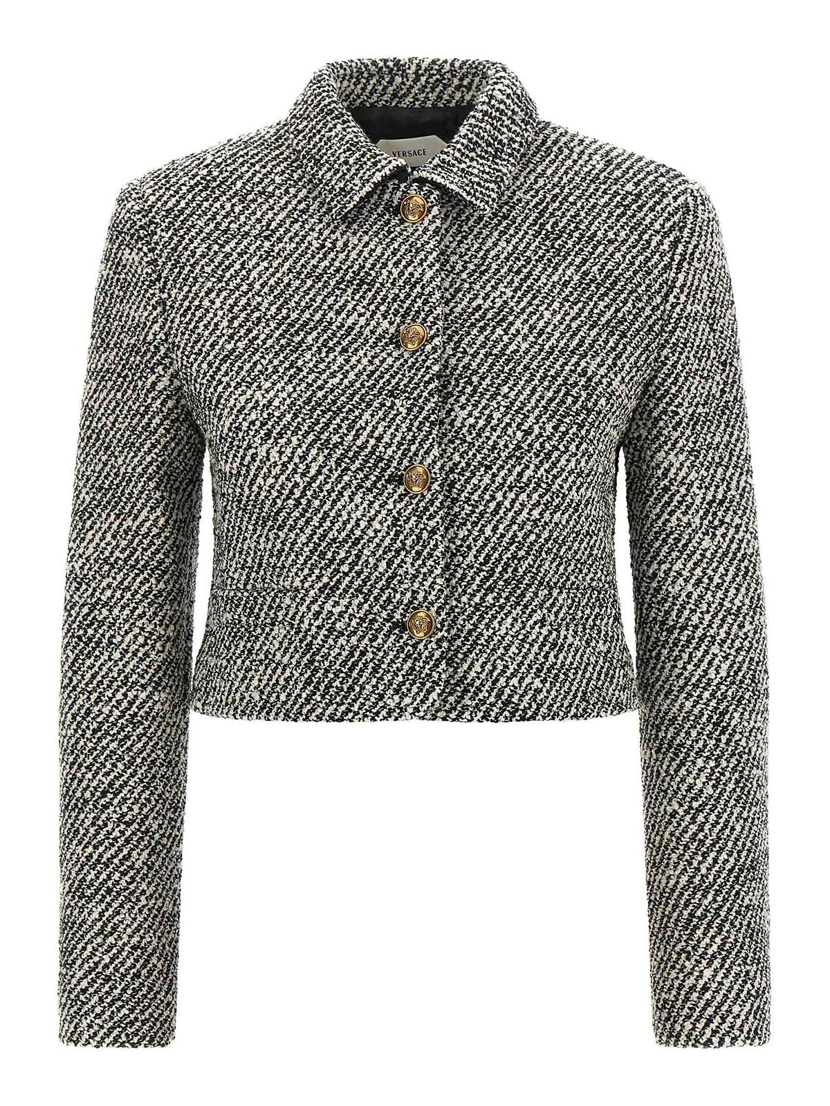 Versace Blouson Rembourré - Blanc