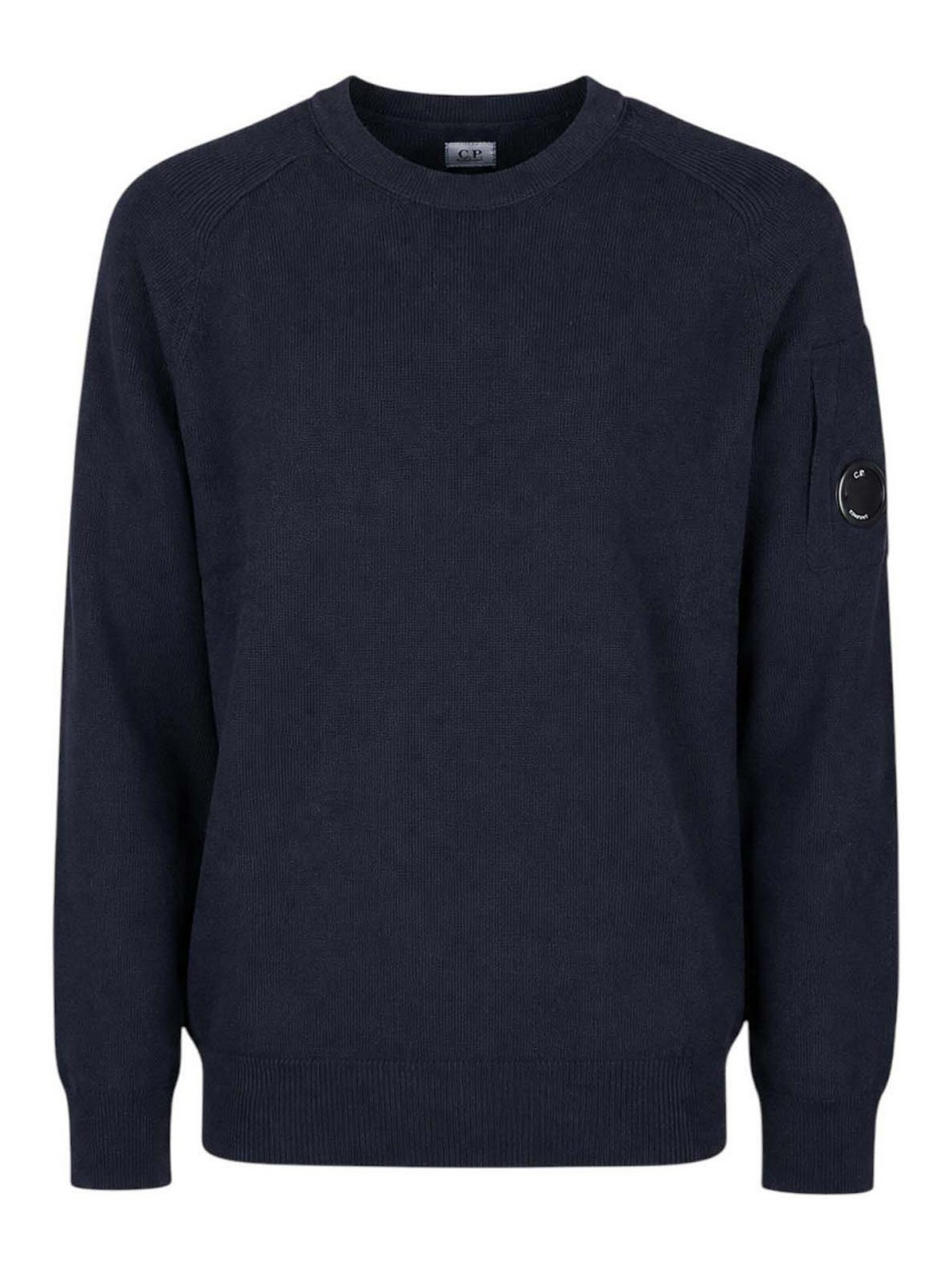 C. P. Company Pull Col Rond - Bleu