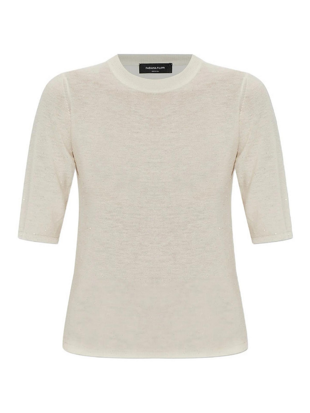 Fabiana Filippi Pull Col Rond - Beige